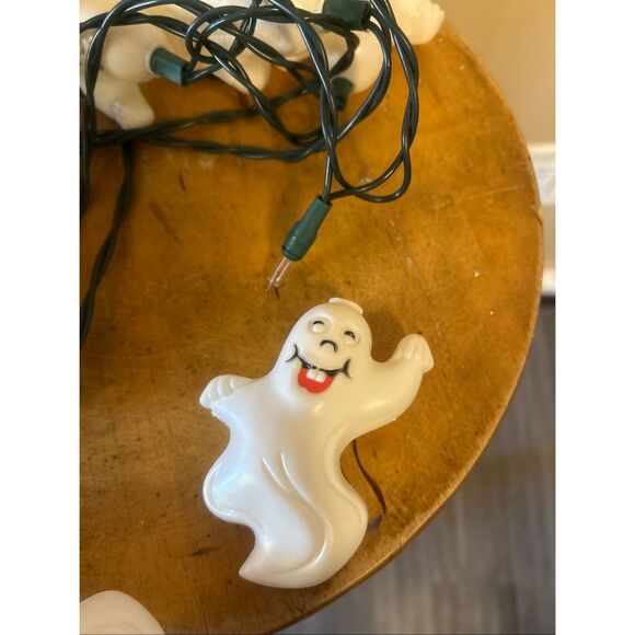 Halloween Ghost Skeleton Blow Mold Lights Strand 10 Feet Vintage Works(5530) - Picture 5 of 5